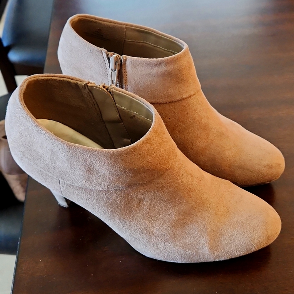 XAppeal Tan Suede Booties